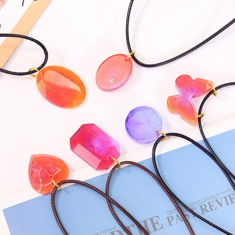 Set de 5 bucăți de matriță pentru cercei din silicon, matriță flexibilă pentru pandantiv cu diamante în formă de turn, pentru studiouri de bijuterii și artizanat acasă