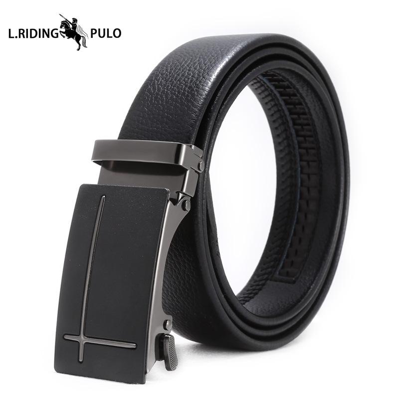 Cinture da Uomo, Cinture Casual, Semplici Fibbie Automatiche Giovanili, Fibbie in Ferro Imitazione Pelle, Fasce in Vita