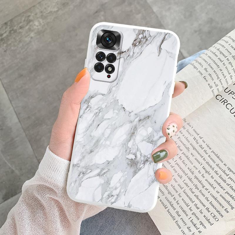 Marble Pattern Phone Case For Redmi Note 11 Pro Protective Cover Case Pink Silicon Soft Funda For Xiaomi Redmi 13C Note 13 4G