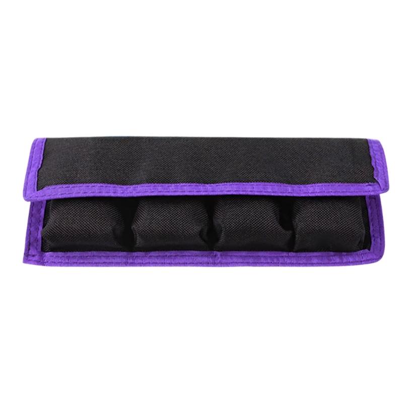 Fireproof Lithiums Battery Storage Bag For Safe Travel And Organization With Multiple Compartments фиолетовый