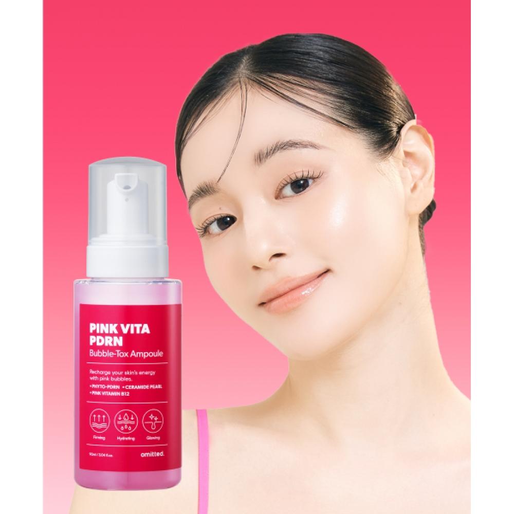 Omnished Pink Vita Pdrn Bubble Tox Ampoule 90ml