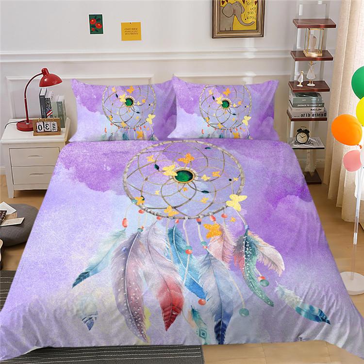 Polyester Bedding Two Or Three-Piece Butterfly Digital Printing
