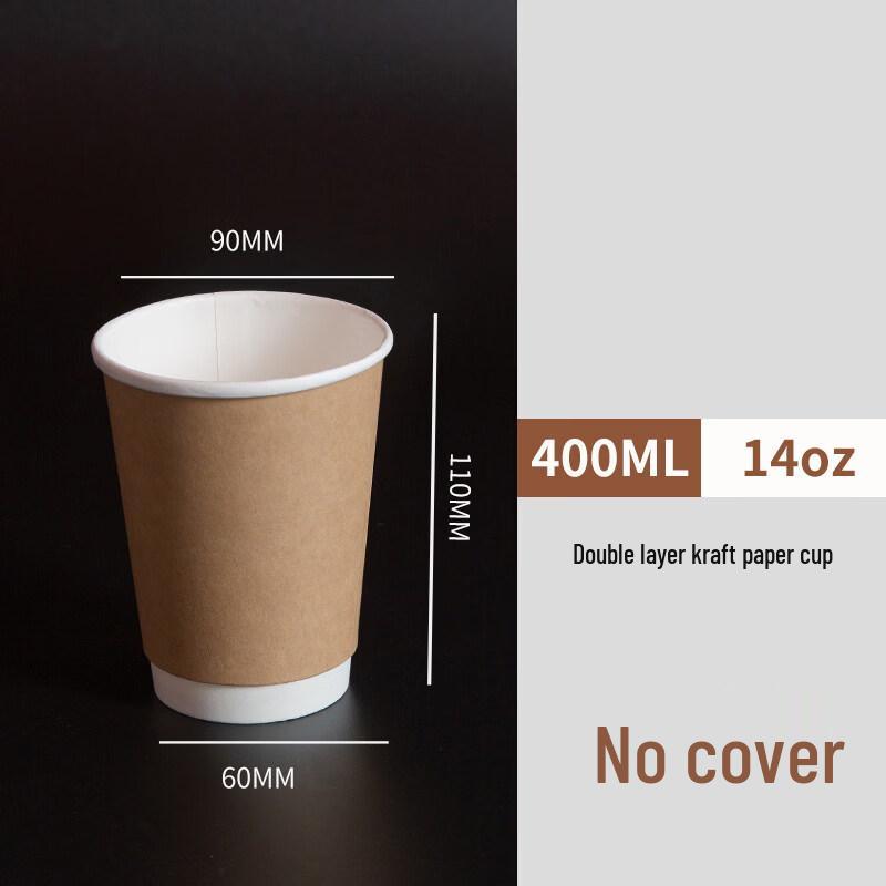 OEING 90mm Disposable Double-Layer Coffee Takeaway Paper Cups