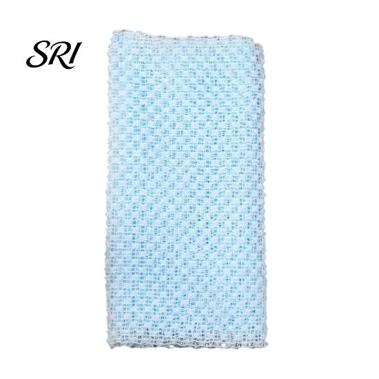 Rectangular Bath Towel Vertical Stripes Pattern Gentle Exfoliating Texture Woven Shower Shape Bathroom Textured