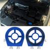 Blue Aluminum Universal Oil Filter Temperature Cooler Gauge Sandwich Plate Adapter