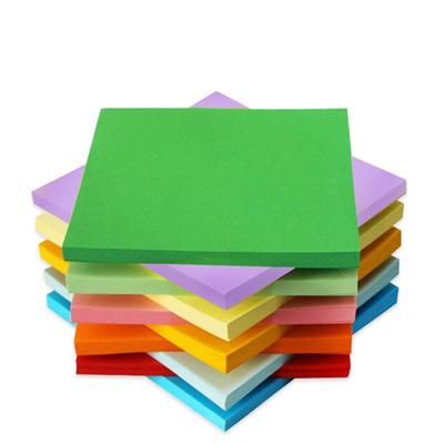 100pcs Square Origami Paper Double Sides Solid Color Folding Paper Multicolor Kids Handmade DIY Scrapbooking Craft Decor