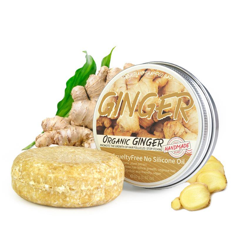 

Міжнародний Ексклюзивний Імбирний Шампунь Мило - Ручна робота, Без силіконів, Мило для догляду за волоссям з імбиром. 60g