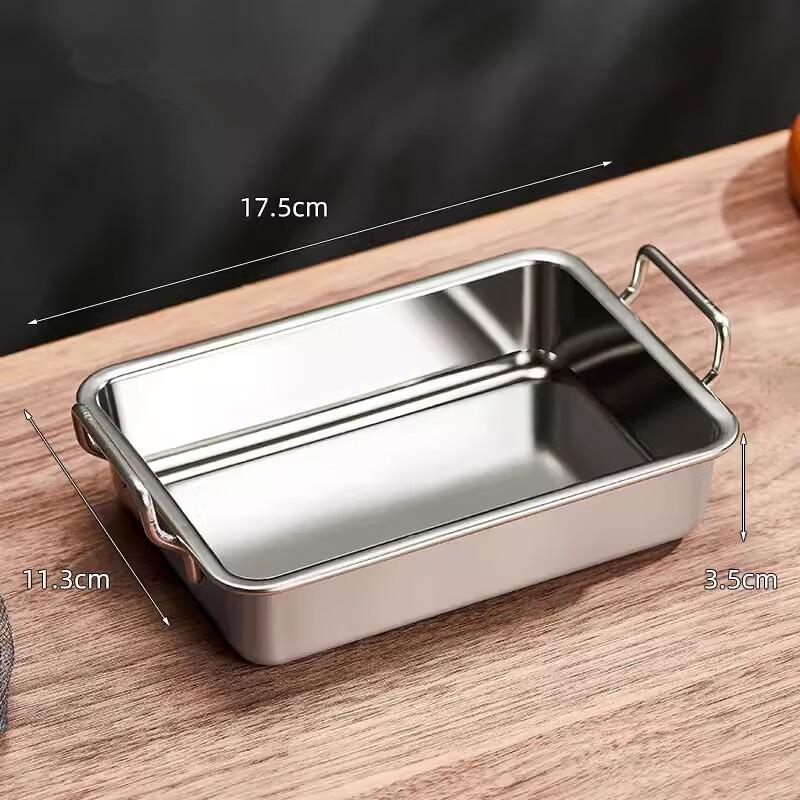 

ZISIZ 304 Stainless Steel Divided Serving Plate Set