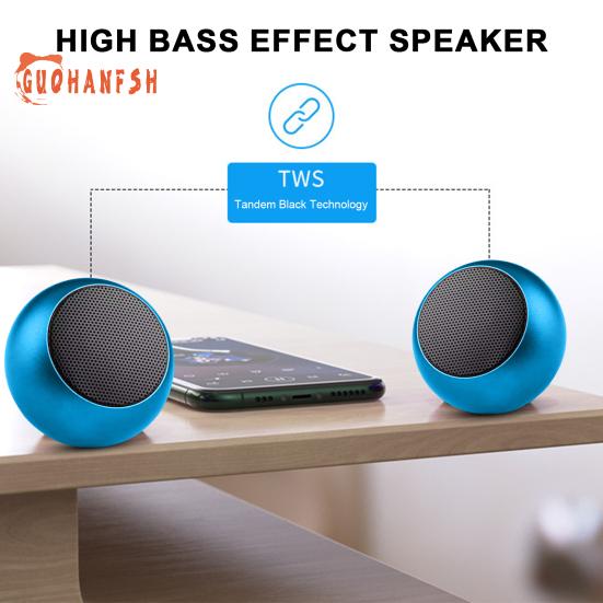 Portable Speaker with 360-degree Surround Sound, High Bass Effect - Bluetooth-compatible 5.0 Music Speaker