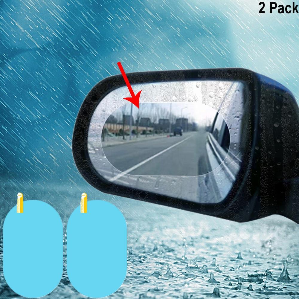 Universal Window Clear Car Anti Water Mist Fog Sticker Rainproof Rearview Mirror Protective Film