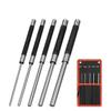 5PCS Roll Pin Punch Set,8-Inch Carbon Steel Pin Punch Tool Kit (1/8IN To 3/8IN) with Storage for Wat