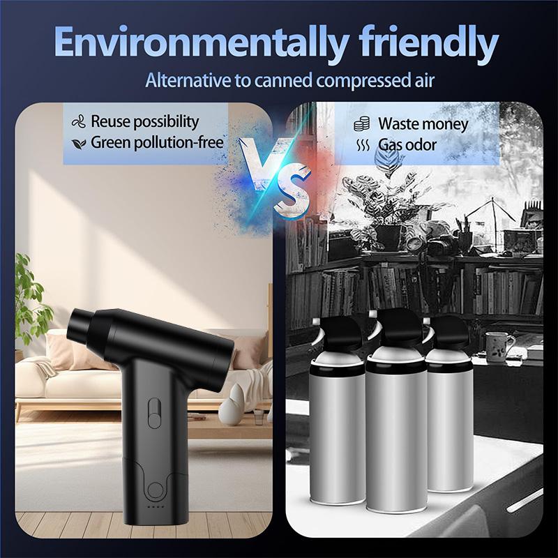 3-in-1 Air Duster Vacuum Cleaner Wireless 110000 RPM Brushless Adjustable Turbo Jet Blower Fan Dust Removal Jet Dry Blower Car