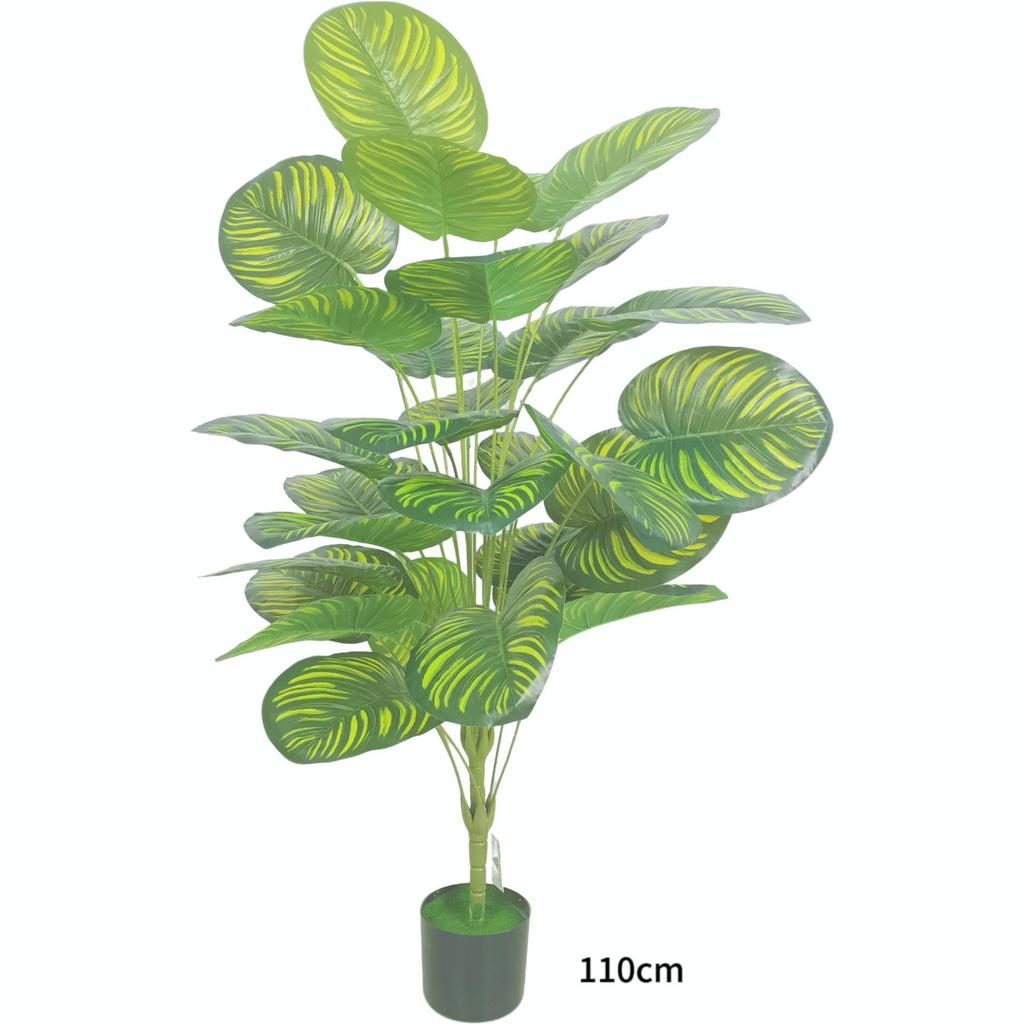 Nordic Style Green Apple Potted Plant with Simulated Flowers for Park and Landscape Decoration