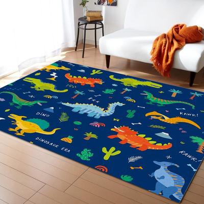 Cartoon Little Dinosaurus Kobercové koberce do ložnice Obývací pokoj Cartoon dětská podlahová rohož Koberec do ložnice Dekor do velké ložnice