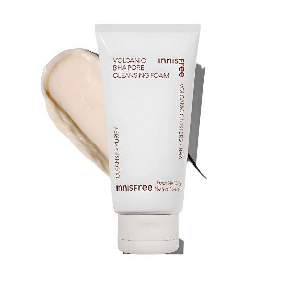 innisfree Volcanic BHA Pore Cleansing Foam Deep Pore Care Korean Face Cleanser Sebum Control 150g