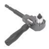 Right Angle Screwdriver Adaptor Aluminum Alloy 90 Degree Driver Attachment with ABS Handle for