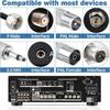 Portable 75Ohm Radio Antenna Universal Stereo FM Antenna Plug Play Aerial Connector Home Theater