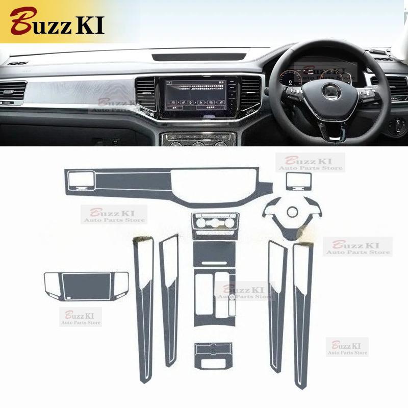 For Volkswagen Atlas 2017-Car Interior Film Dashboard piano board Shift center console Anti-scratch transparent TPU Car Film