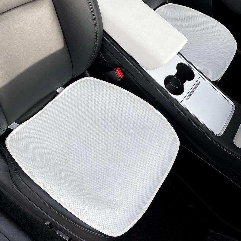 Tesla Model Y Refresh Seat Cushion Cover: Breathable, All-Season, Special Interior Modification.