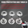 Motorcycle For HONDA 1997- Fork Protector Bolt M6 Stainless Steel Front Guard Cover Screw CR80 CR125 CRF250R CRF250X CRF450R