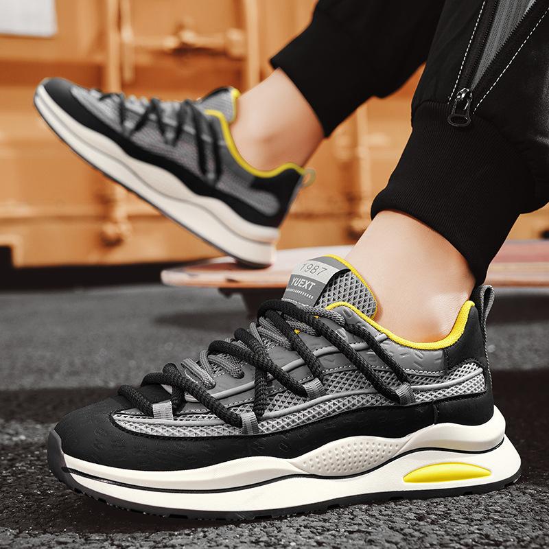 Summer high-end casual sports shoes student thick-soled heightening dad shoes