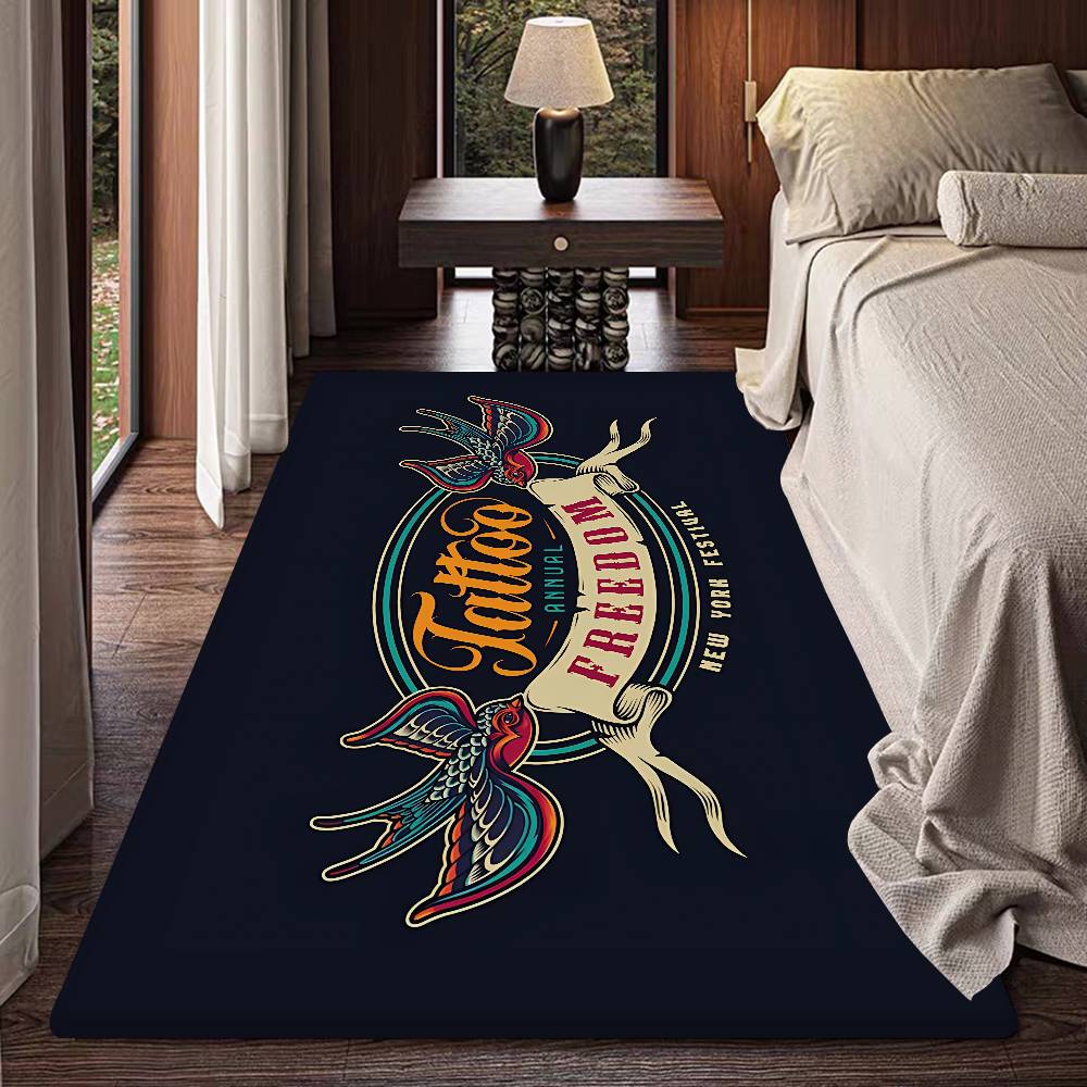 Tattoo Shop Floor Mat INS Style Soft Bedroom Floor House Laundry Room Mat Anti-skid Bedside Area Rugs