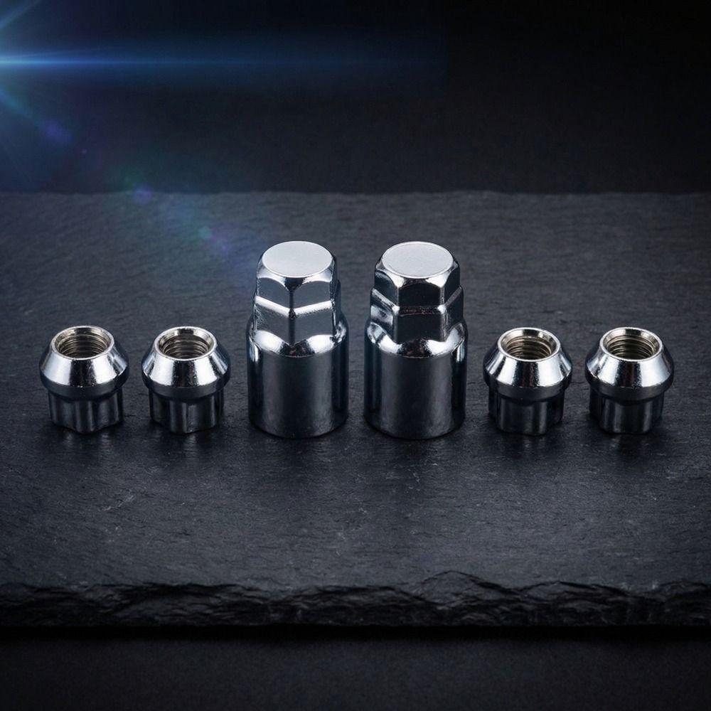 M12x1.5 Wheel Lock Nuts 4 Wheel Set Locking Wheel Nuts Anti Theft Lug Nuts  Car Maintenance