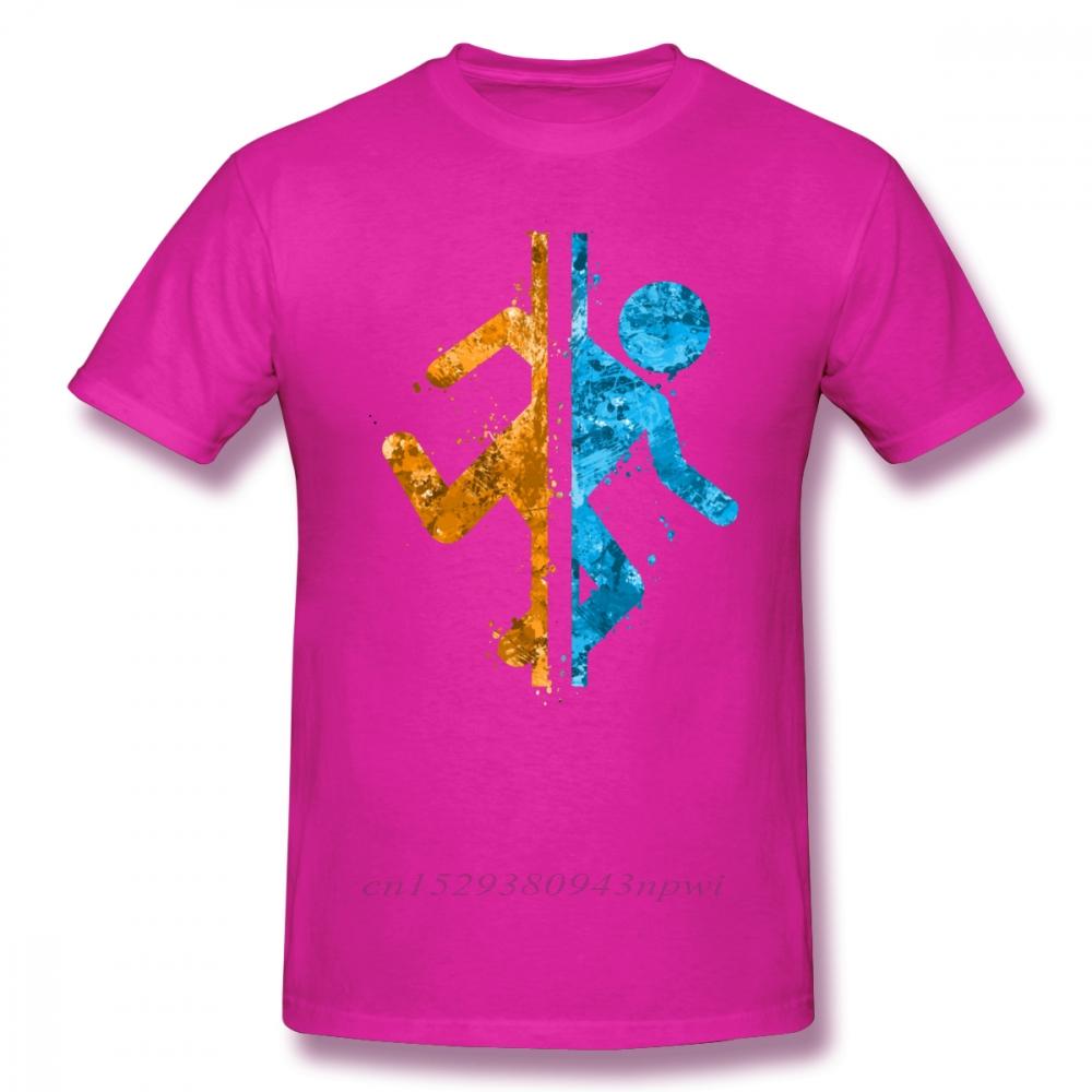 Portal T Shirt Portal Splatter TShirt Printed Casual Tee Shirt Mens Cute Cotton Short Sleeves Tshirt