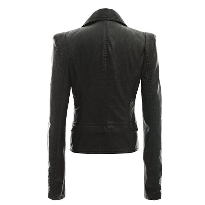 SCIONE Frauen Jacke 2019 Herbst und Winter frauen Motorrad Leder Jacke Zipper Leder