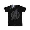 Marvel Womens/Ladies Avengers Endgame Iconic Logo Cotton Boyfriend T-Shirt