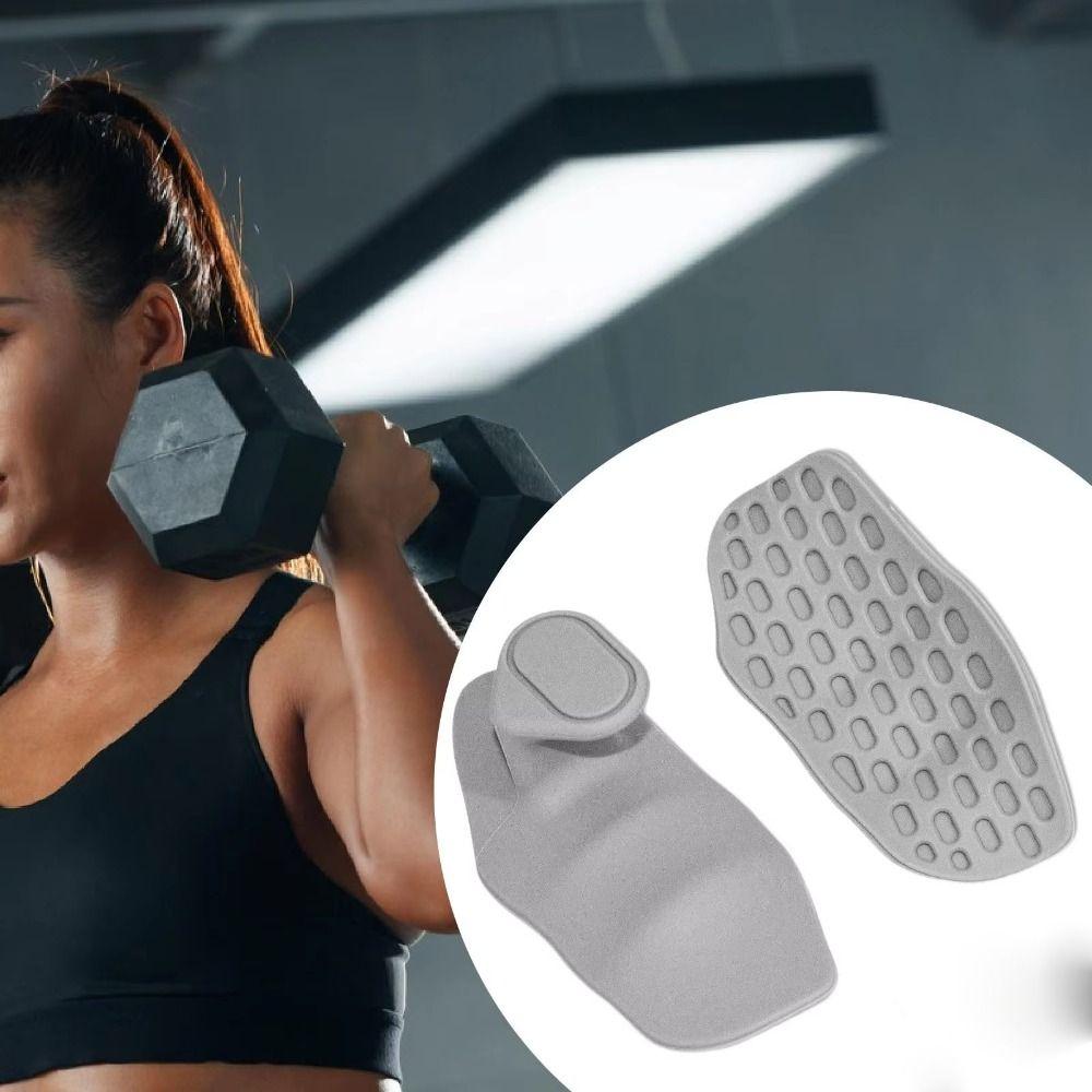 1 Pair Ergonomic Workout Gym Gloves Elastic Silicone Palm Grips Weight Lifting Grips  Pull-ups