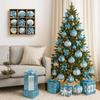 Shatterproof Christmas Baubles Glitter Christmas Tree Topper Xmas Tree Hanging Ball  Holiday Party