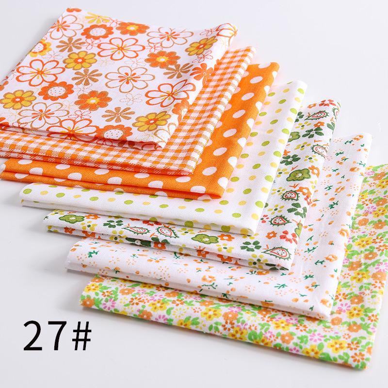 24 x 25 cm bavlněná tkanina s potiskem Látka na šití prošívané tkaniny pro patchwork vyšívání Příslušenství pro ruční výrobu