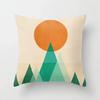Hot Sale Modern Morandi Color Sofa Cushion Cover Home Nordic Abstract Mountain Moon Sun Geometric Pillow
