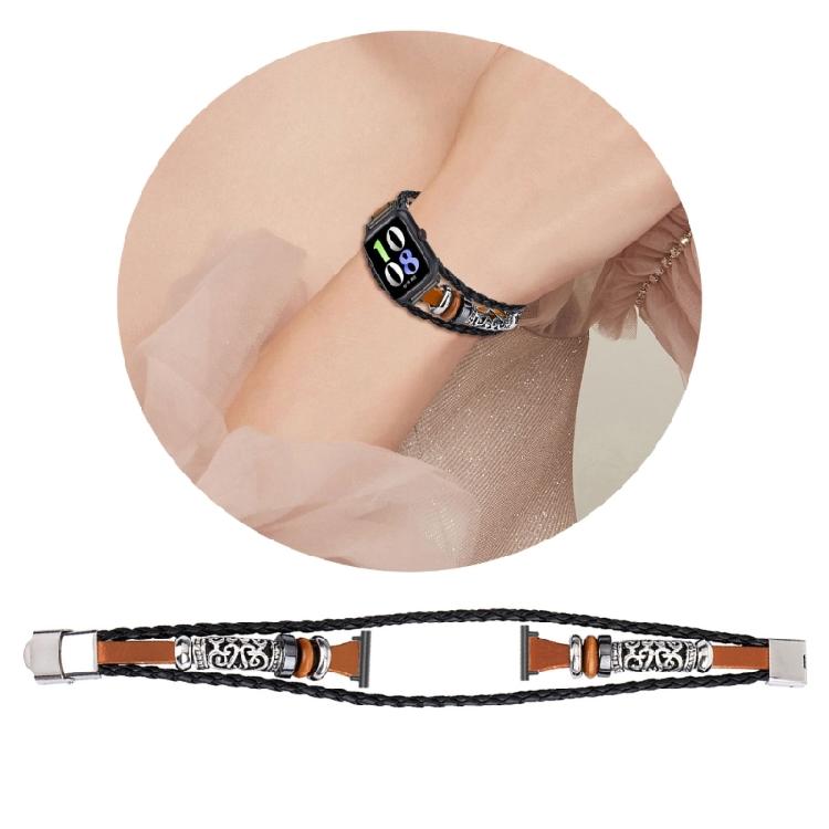 Beaded Watch Band for Intelligent Watch National Style Watchband Smartwatch Bracelet Belt DIY Aesthetic Accessory