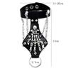 Steampunk Totenkopf Finger PU Leder Armband Für Männer Gothic Silberfarben Gliederkette Armbänder Armreifen Rock Halloween