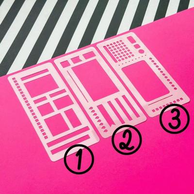 DIY Scrapbooking Vorlage Checklisten Vorlage Handgemachtes Flexibles Vorlagen Set für DIY Scrapbooking Journaling mit Punktmatrix