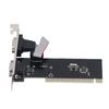 PCIe Serielle Erweiterungskarte 2 Port PCI Express 1.0 X 1 zu Industriell DB9 COM RS232 Konverter Adapter Controller für