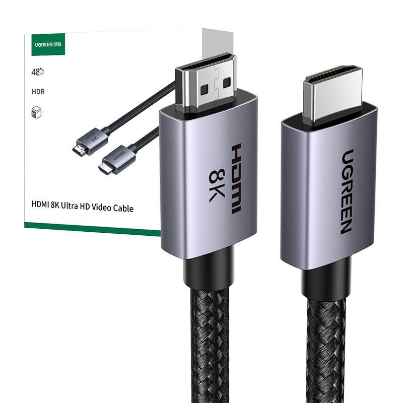 Kabel Hdmi 2.1 Male To Male Ugreen Hd171, 1M (Czarny)