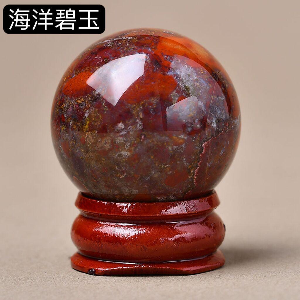 Natural pink crystal, tiger eye stone, aventurine, obsidian crystal ball, mini ball ornament, home decoration item