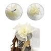  Party Hat Cocktails Party Mesh Flapper Hat Hair Clip Female Net Flower Fascinator Hat Pillbox Hat Role Play Bowler