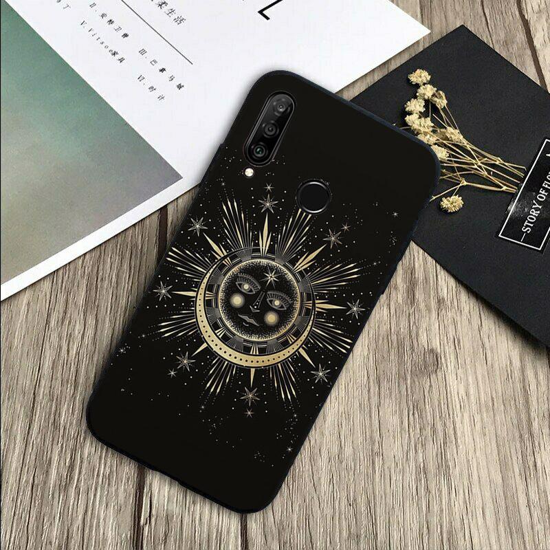 SUN AND MOON Mystic Zodiac For Huawei Nova 12s 12i 11i 7i 8i Y73 Y70 Y90 Y60 Y72 Y61 Y91 9 10 SE P30 Pro P40 Lite Case
