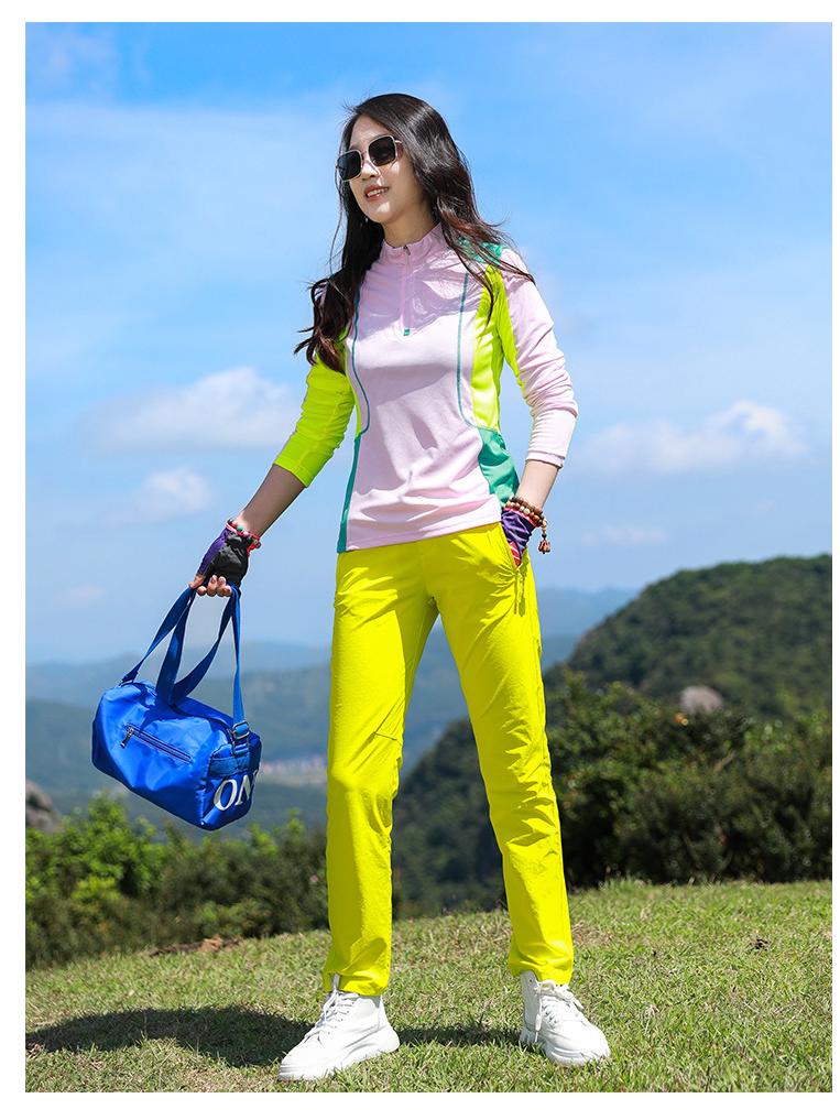 Women's Quick-Dry Long-Sleeve Outdoor Sun Protection Shirt for Running, Hiking, and Climbing