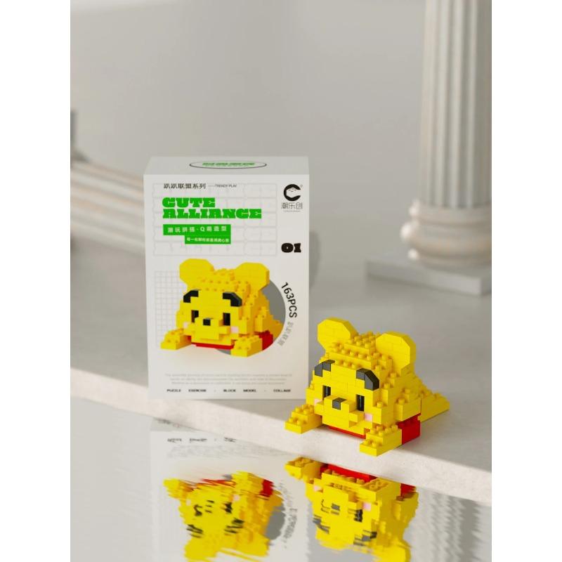 MINISO Cartoon Ornaments Micro Building Blocks Action Figures Nano Blocks Disney Sanrio Kids Toys Christmas Birthdays Gifs