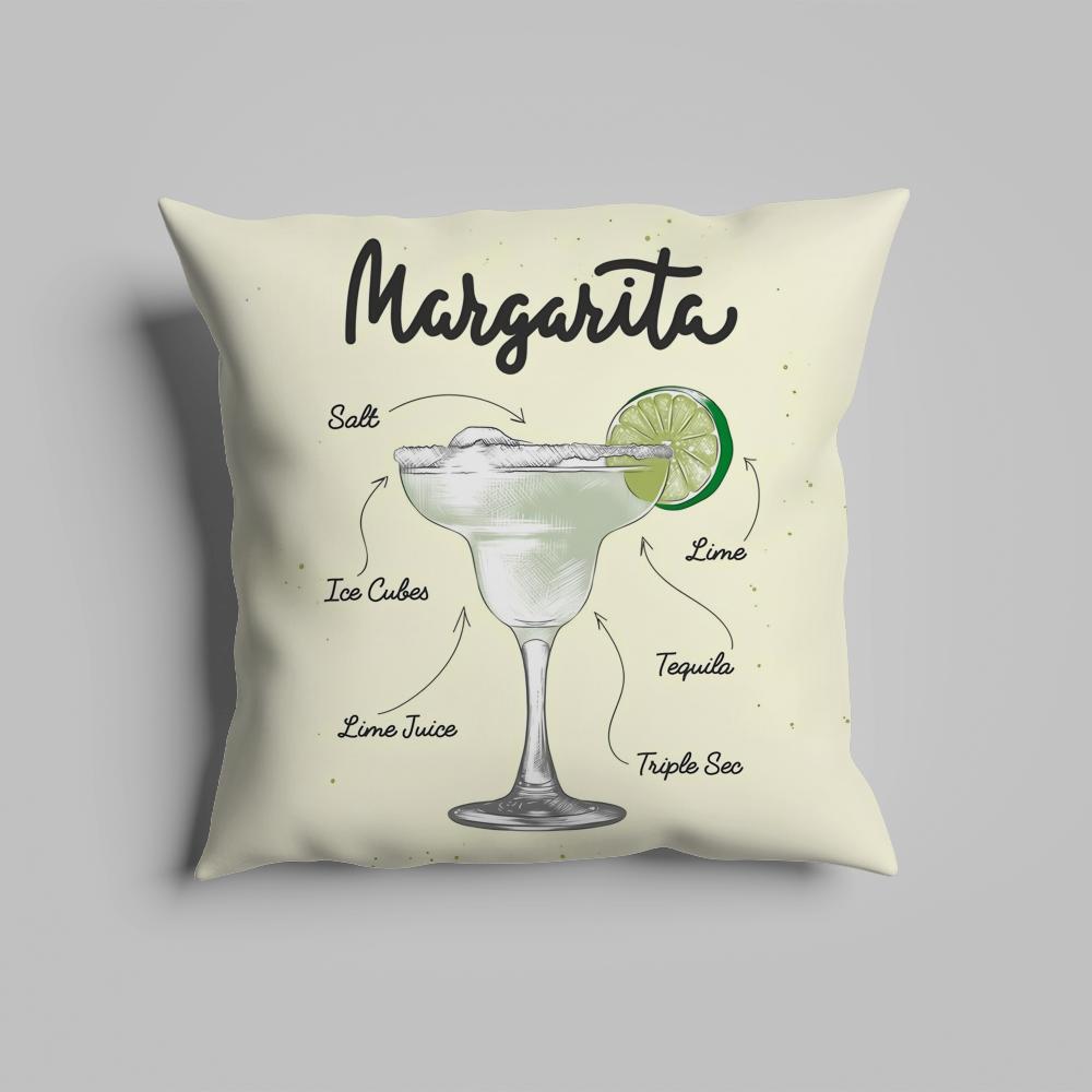 Pillow Case luxurious home office, sofa decorative Multi sized car seat cushions, pillowcases Margarita Cocktail Art