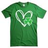 Love Heart Shamrock St Patrick's Day T-shirt For Men and Women Shirt Top