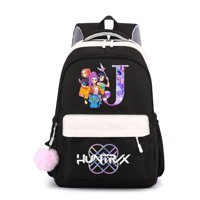 Large Capacity Schoolbag with Shoulder Strap; Student Three-piece Pencil Case Set