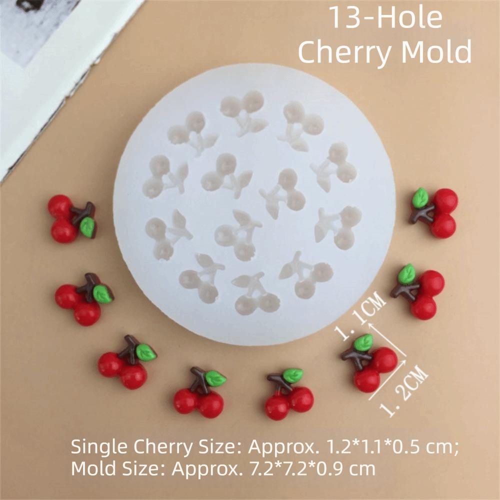 

New Silicone 3D Simulation Fruit Mold Safe DIY Fruit Gummy Cake Mold Reusable Chocolate Mold Fondant Craft вишня