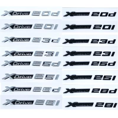 3D ABS XDrive Σήμα Αυτοκινήτου Φτερό Πίσω Πορτμπαγκάζ Αυτοκόλλητο X Drive 20d 20i 23d 23i 25d 25i 28d 28i Για X1 X2 X3 X5 X6 X7