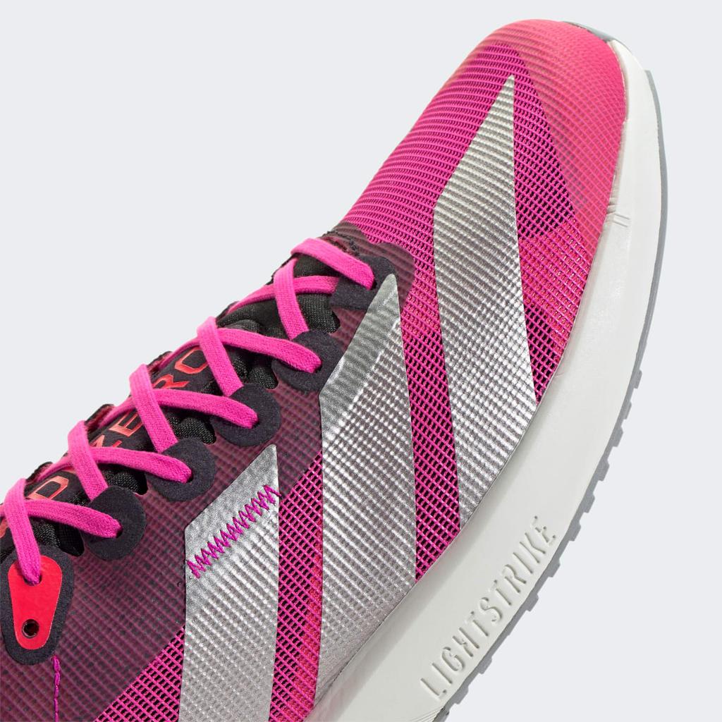 adidas Adizero RC 6 Lightstrike Running JP6662 Unisex Performance Sports Shoes Shock Pink / Silver Metallic / Lucid Red